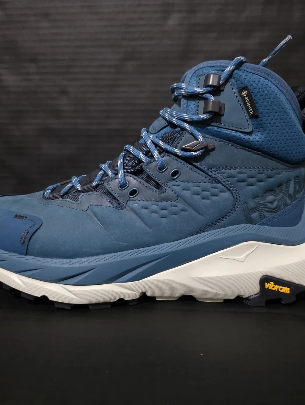Hoka Womens Blue Coral Kaha 2 Gore Tex Hiking Boots Size 7.5 - Picture 4 of 10